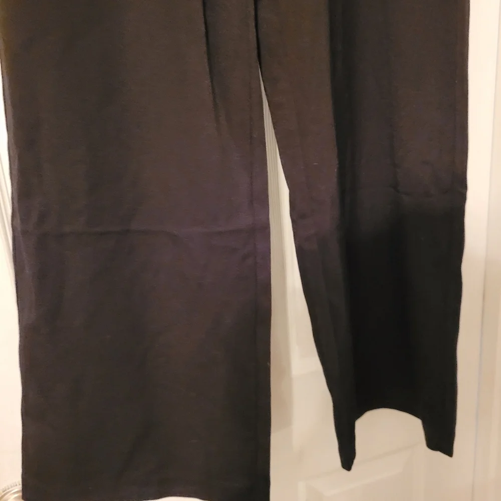 Michael Kors Black Wide-Leg Trousers Size Medium